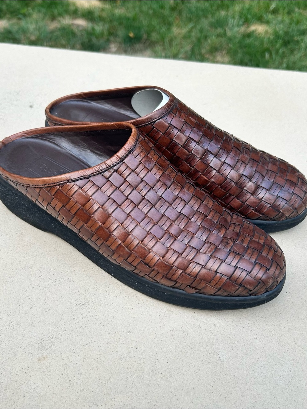Cole Haan Country Brown Leather Mules Women’s 8.5 Narrow